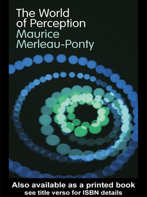 cover image of The World of Perception